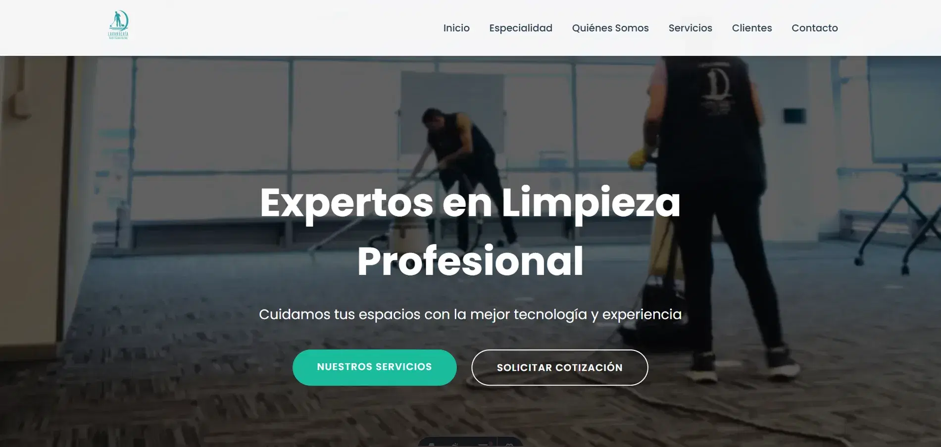 Inicio del sitio anterior de Lavandería Sandra Guzmán Hurtado